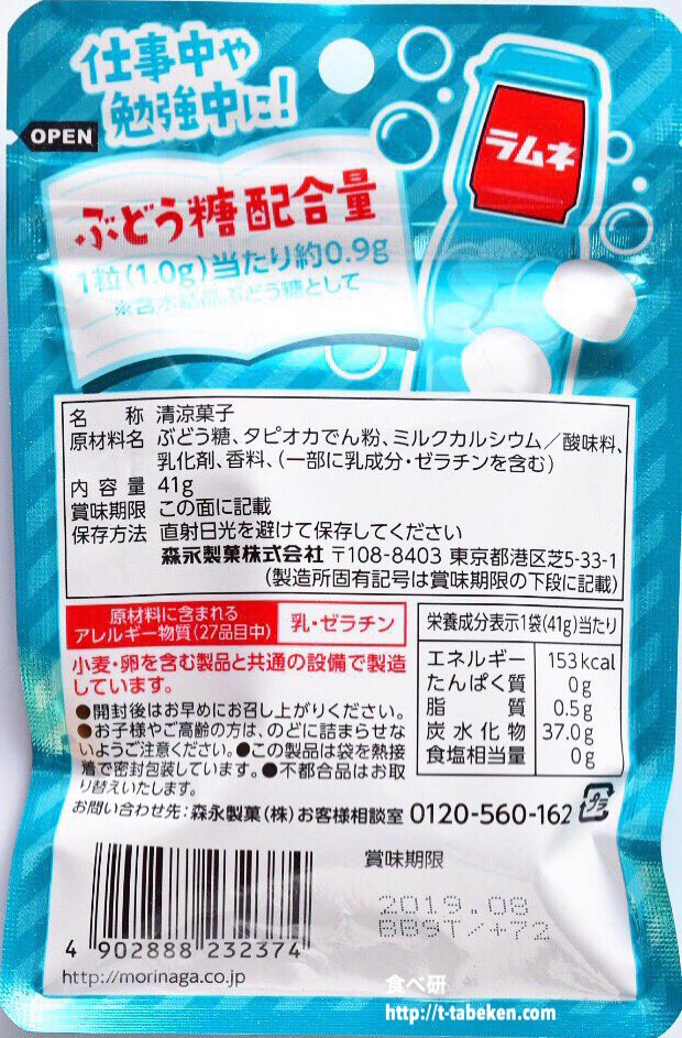 【新発売】大粒ラムネ(森永製菓)商品分析! | 食べ研